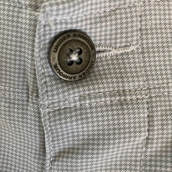 Under Armour Men's Match Play Textured Loose Golf Pants 30x30 Gray/White Checked - Picture 7 of 16